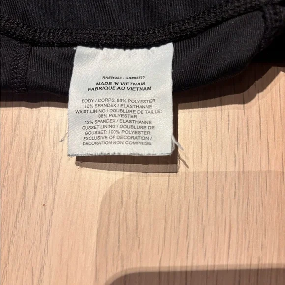 Nike Girls Black Dri-Fit Leggings with White Swoosh - L - Picture 6 of 7